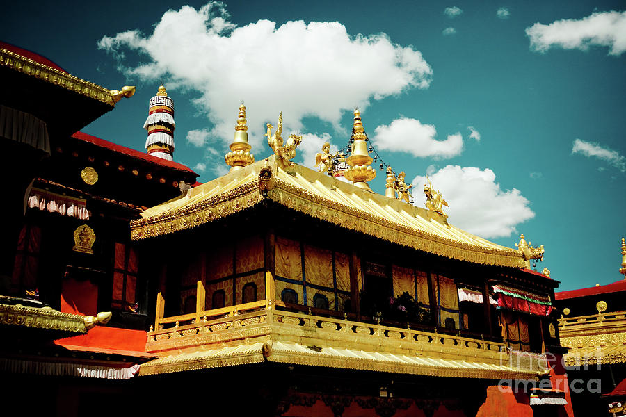 Jokhang Temple Fragment  Lhasa Tibet Artmif.lv Photograph by Raimond Klavins