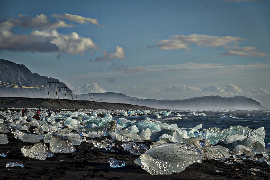 Nature Photograph - Jokulsarlon Beach - Iceland by Stuart Litoff