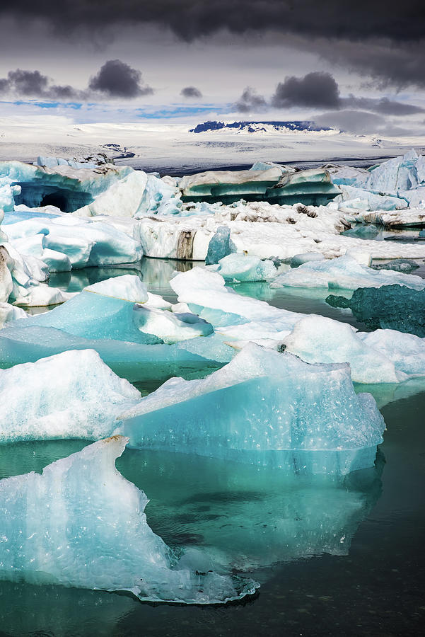 Jokulsarlon Glacier Lagoon Iceland with Icebergs Photograph by Matthias Hauser