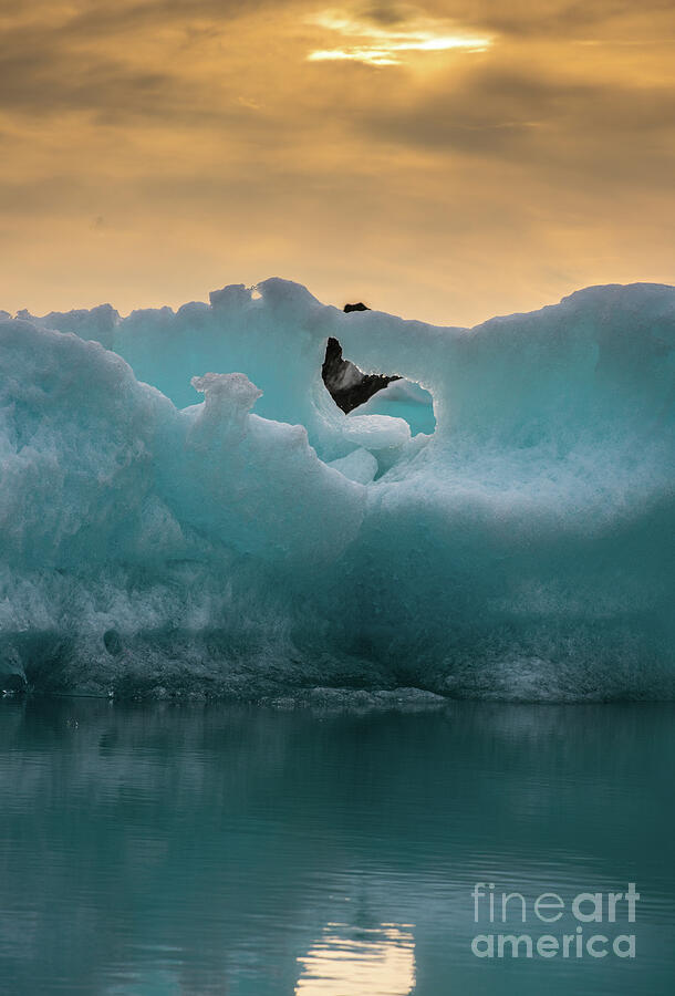 Iceland Photograph - Jokulsarlon Ice Sculptures by Mike Reid Iceland Photograph - Jokulsarlon Ice Sculptures by Mike Reid