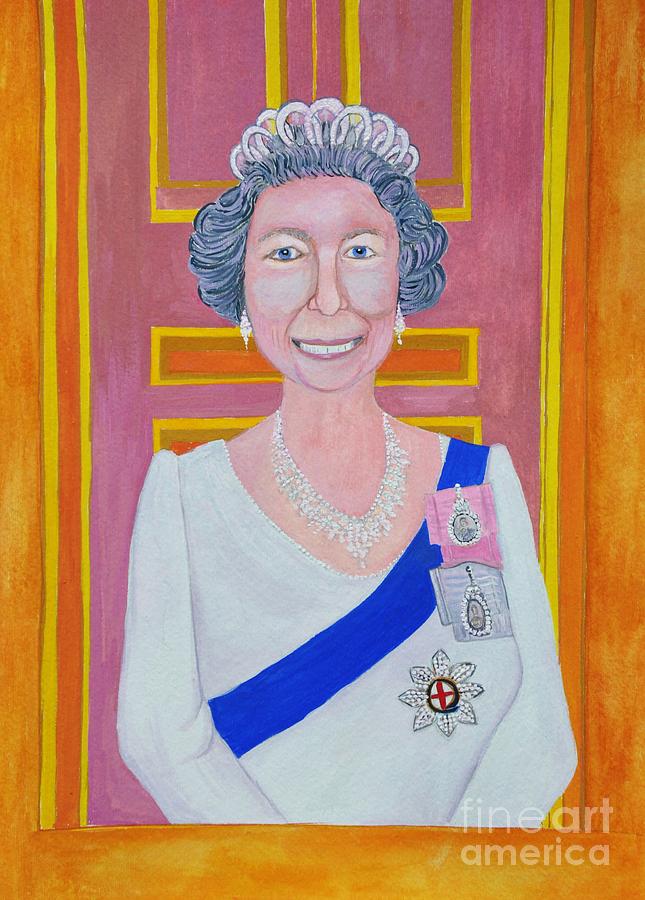 Jolly Good Your Majesty Painting by Reb Frost