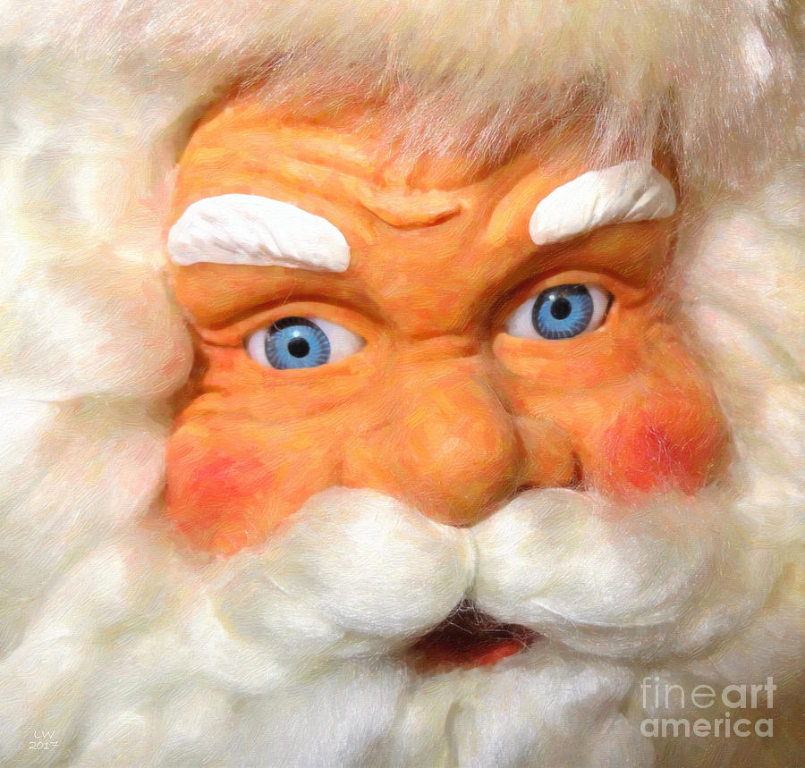 painting santa eyes