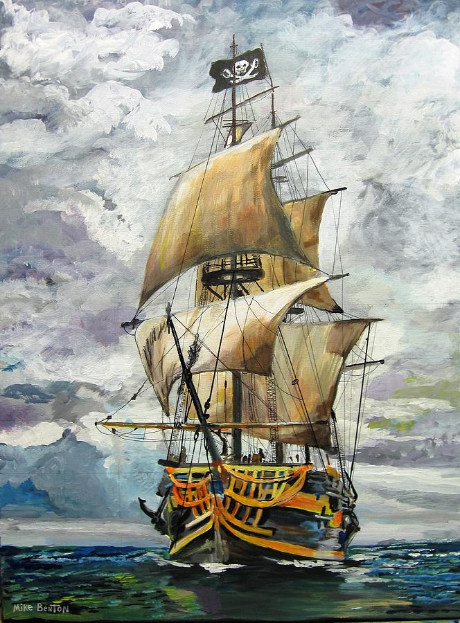 Jolly Roger Painting by Mike Benton