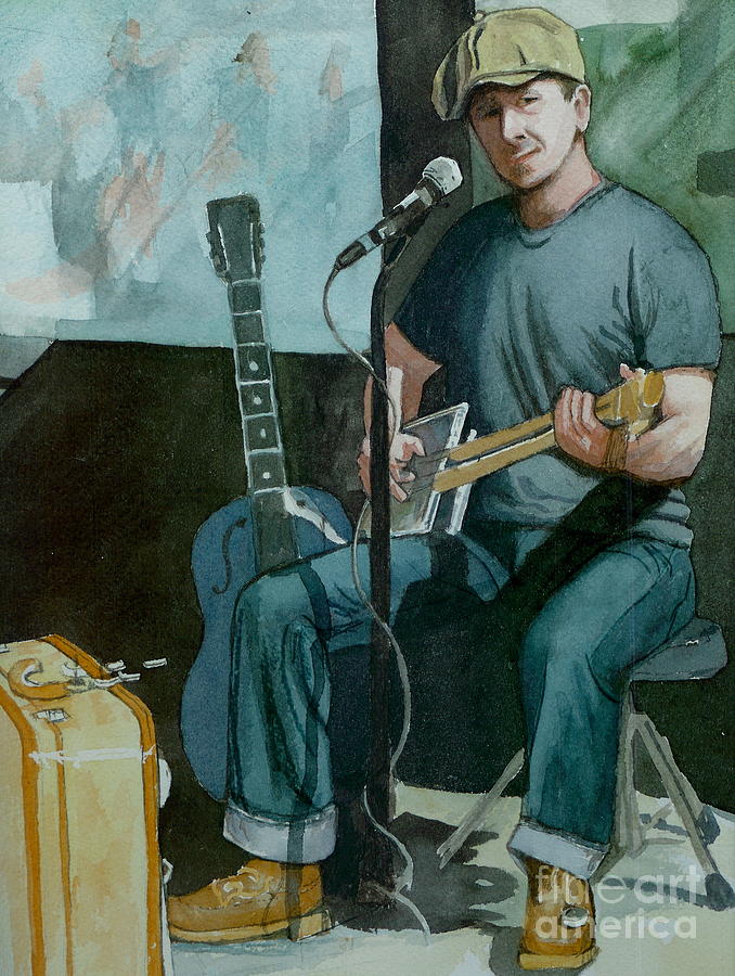 Jon Short-Have Blues will Travel Painting by Lynn Babineau