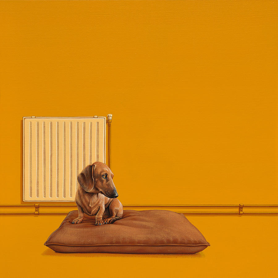 Dog Painting - Jonas by Jasper Oostland