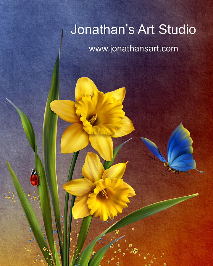 Lotus Digital Art - Jonathans Art Studio Merchandise by John Junek
