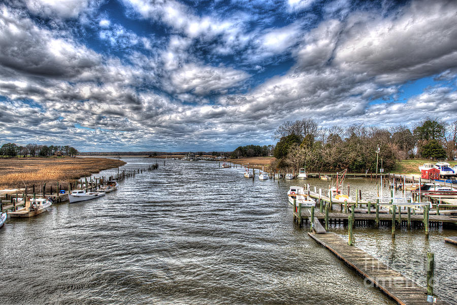Jones Creek and Rescue Yacht Basin Photograph by Greg Hager Fine Art