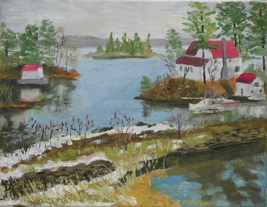 Jones Creek Outlet Ontario Painting by Robert P Hedden