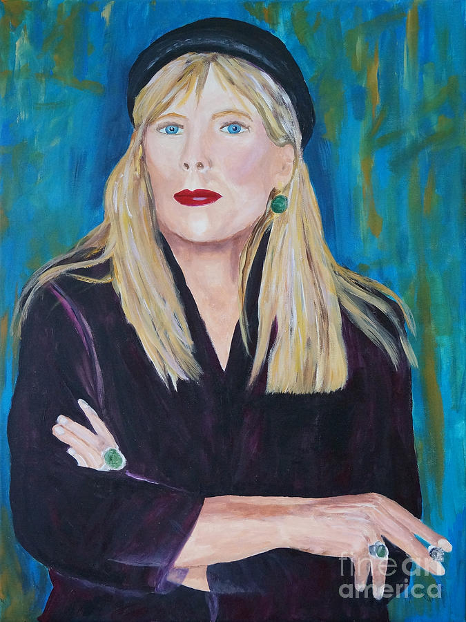 Joni M Painting by Frankie Picasso