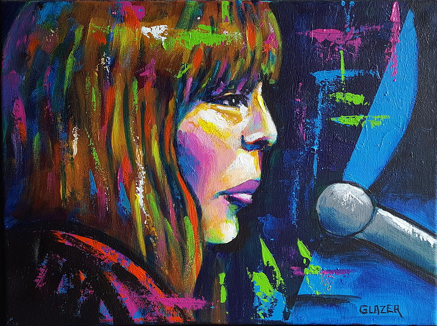 Joni Mitchell Painting - Joni Mitchell by Stuart Glazer