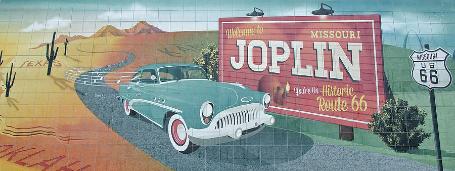 Car Photograph - Joplin Route 66 by Susan McMenamin