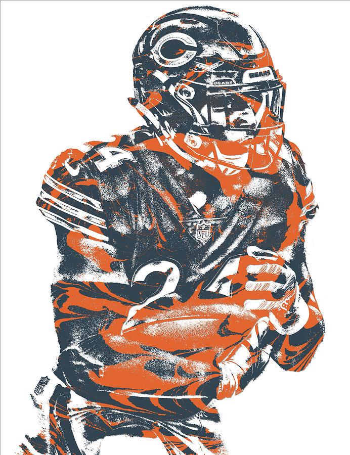 Jordan Howard Chicago Bears Pixel Art 1 Mixed Media by Joe Hamilton - Fine  Art America