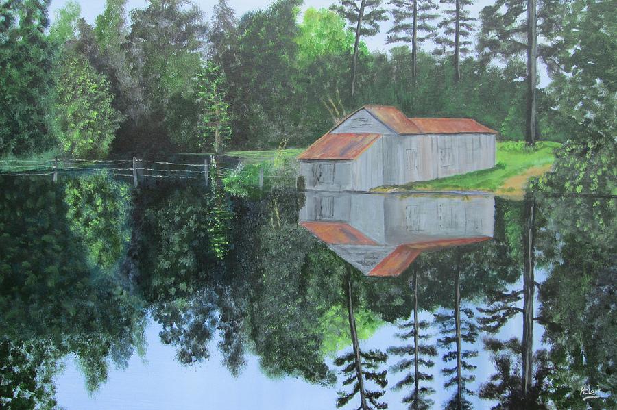 Jordan Mill Pond Painting by Robert Clark