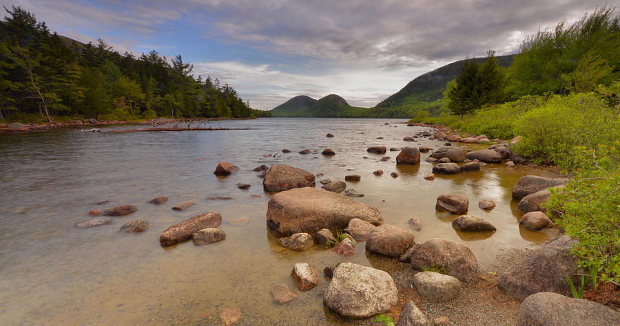 Jordan Pond Photograph - Jordan Pond by Stephen Vecchiotti Jordan Pond Photograph - Jordan Pond by Stephen Vecchiotti