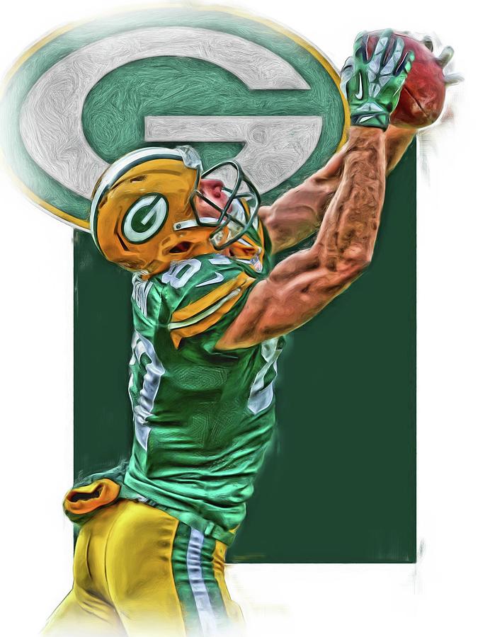 Jordy Nelson Green Bay Packers Poster Wall Art Sports 