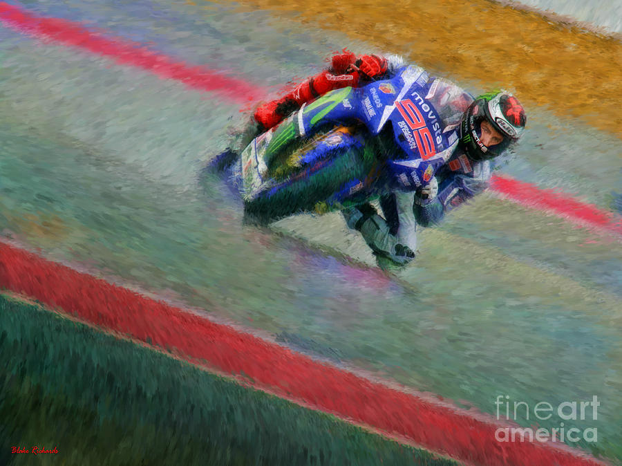 Jorge Lorenzo MoviStar Yamaha MotoGP Photograph by Blake Richards