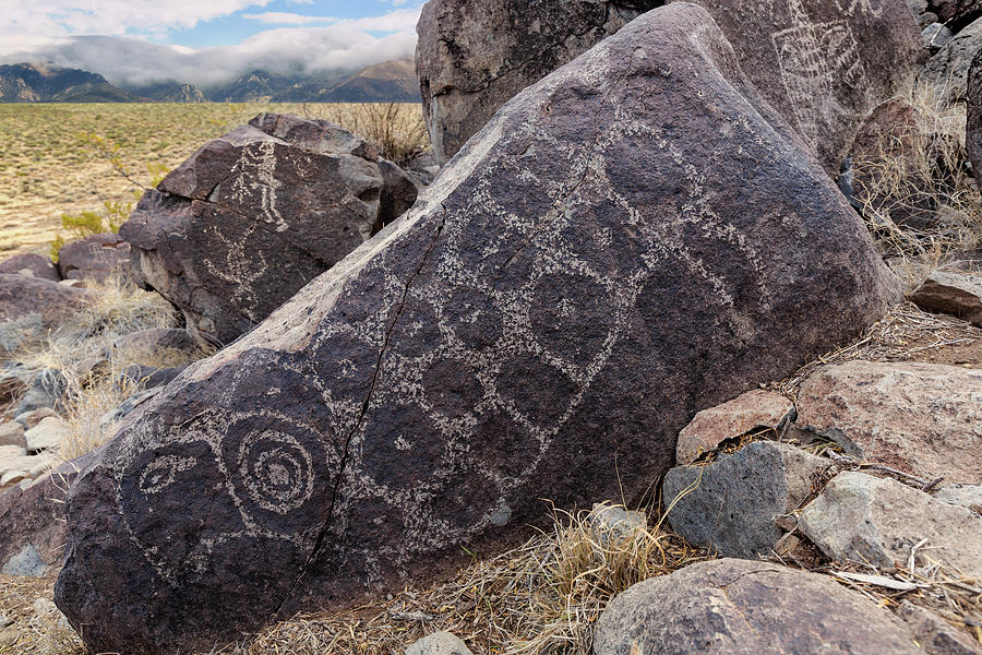 Jornada Mogollon Petroglyphs in the Tularosa Basin  Photograph by Kathleen Bishop
