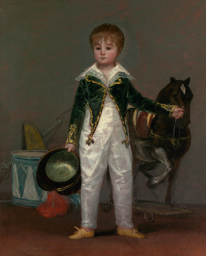 Jose Costa y Bonells, Called Pepito Painting by Francisco Goya