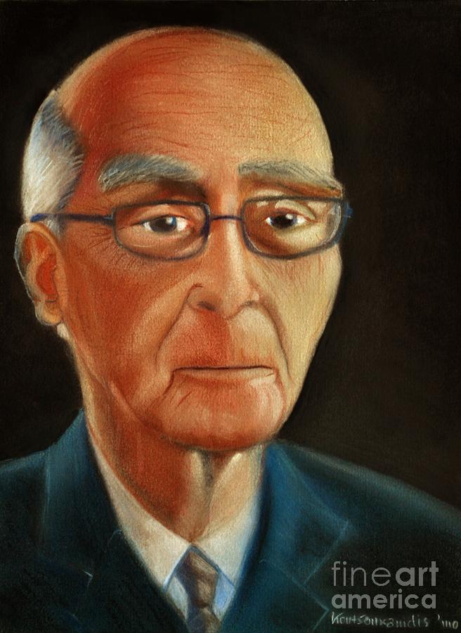 Jose Saramago Painting by Kostas Koutsoukanidis - Pixels