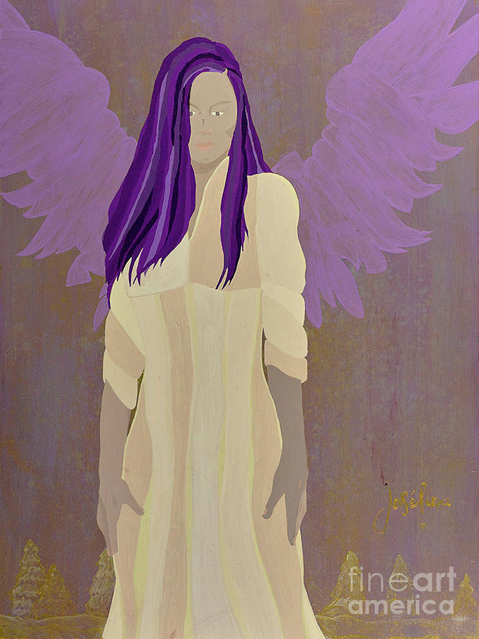 Santa Fe Painting - Josefina,My Guardian Angel by Kenn Ashe