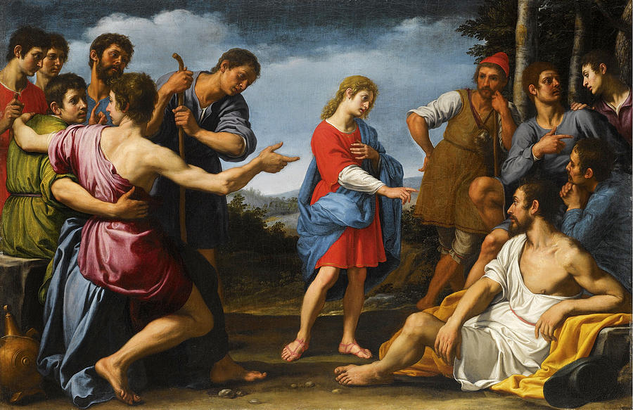 Joseph and his Brothers Painting by Ottavio Vannini