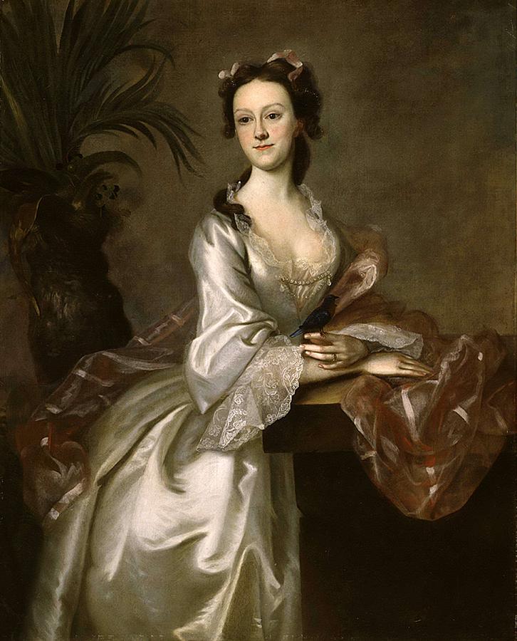 Joseph B. Blackburn - Portrait of Mrs. John Pigott Painting by Joseph B ...