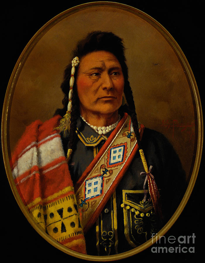 Joseph - Nez Perce Painting by Celestial Images