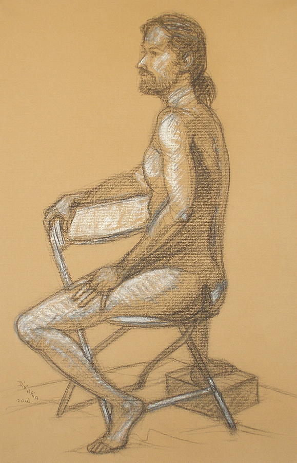 Joseph - seated Drawing by Donelli  DiMaria