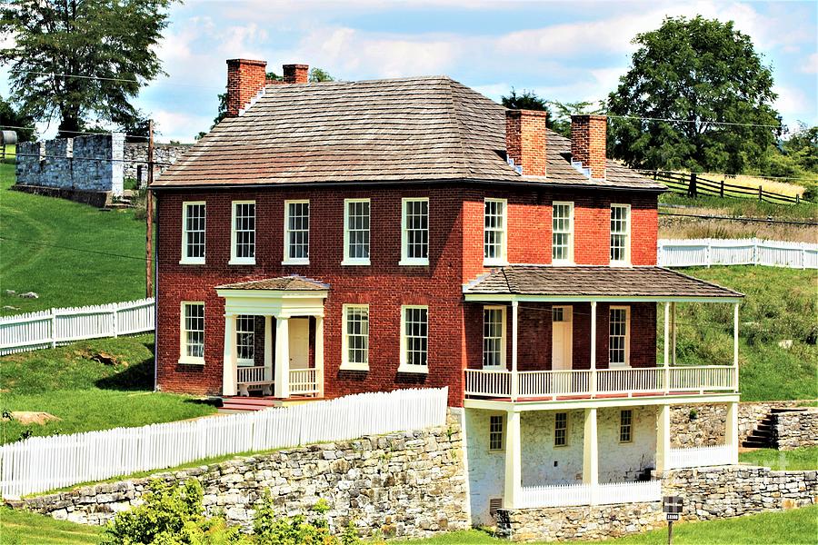 Historic Places Photograph - Joseph Sherrick Farm House At Antietam by Patti Whitten Historic Places Photograph - Joseph Sherrick Farm House At Antietam by Patti Whitten