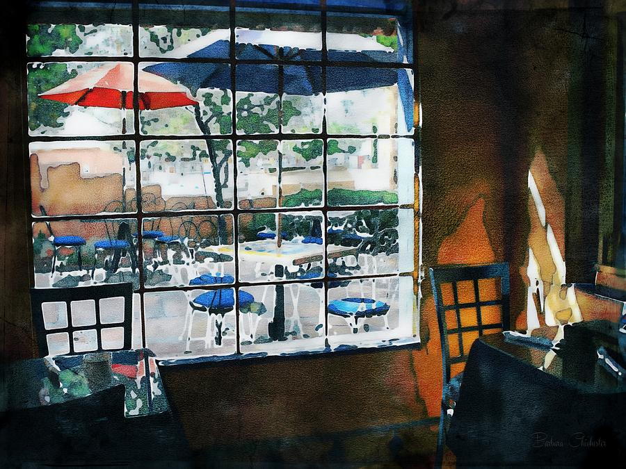 Josephinas Courtyard Window View Painting by Barbara Chichester