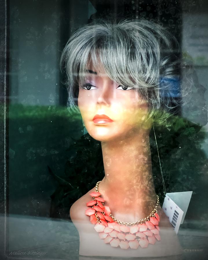 Josephine Daydreams Window Display Mannequin Photograph by Melissa Bittinger
