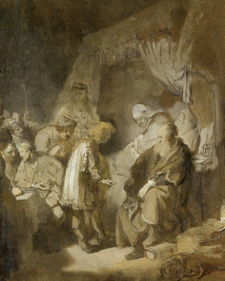 Josephs Dreams Painting by Rembrandt