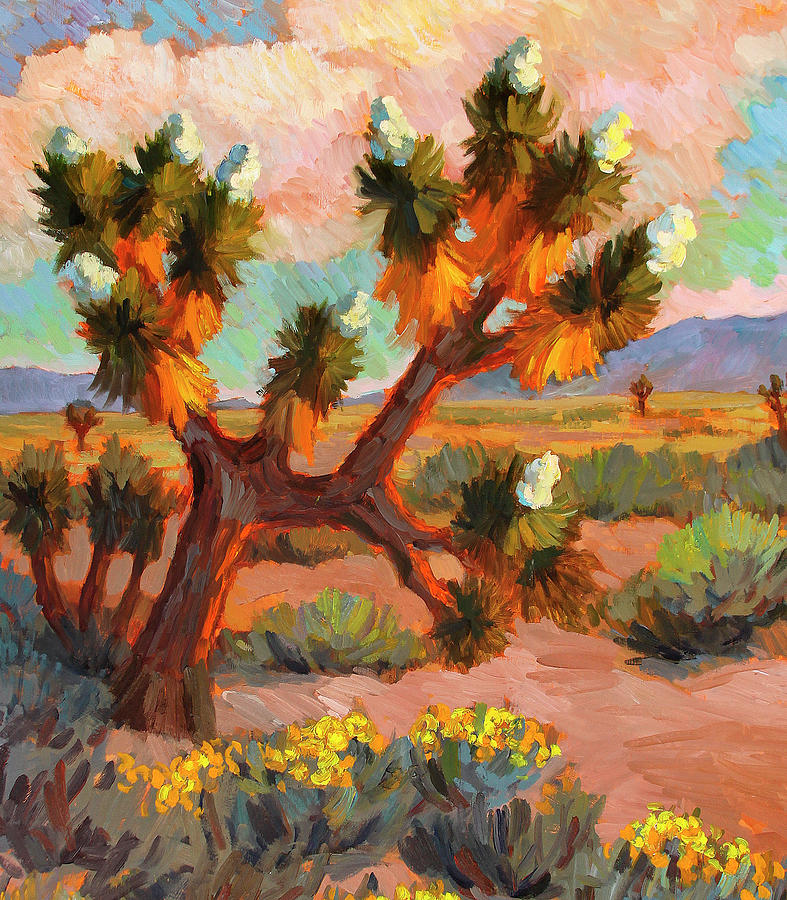 Joshua Tree Painting by Diane McClary