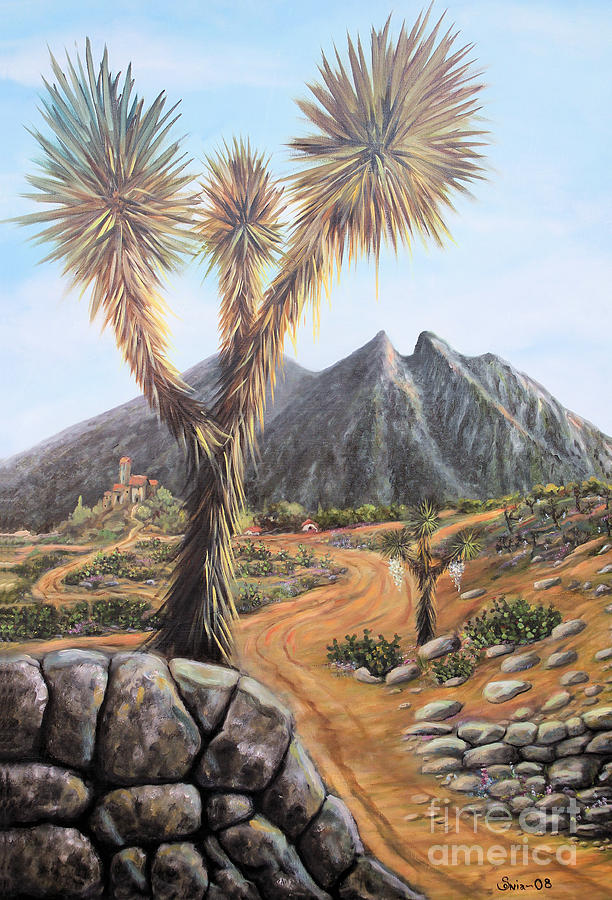 Joshua Tree Painting by Sonia Flores Ruiz