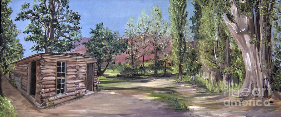 Josies Cabin Painting by Nila Jane Autry