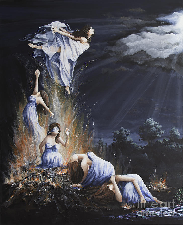Inspirational Painting - Journey into Self female by Mary Palmer