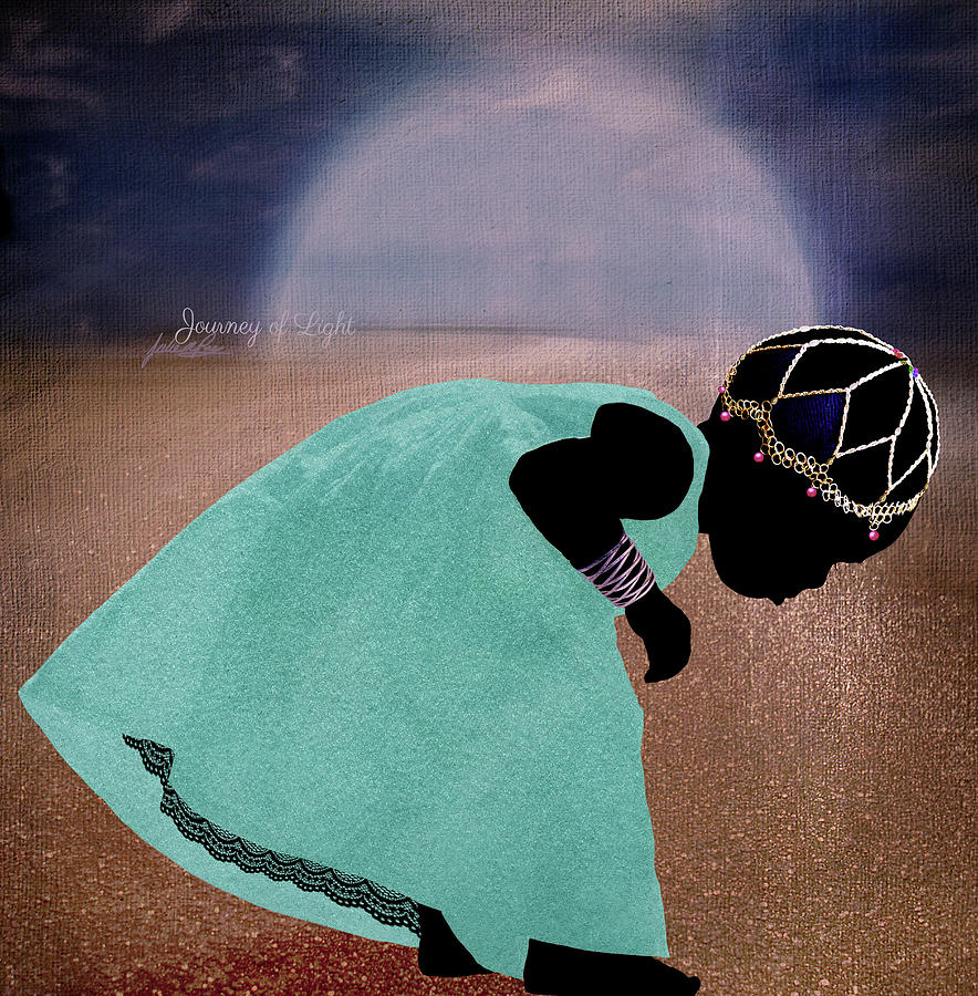 Girl Digital Art - Journey Of Light by Julie m Rae Girl Digital Art - Journey Of Light by Julie m Rae