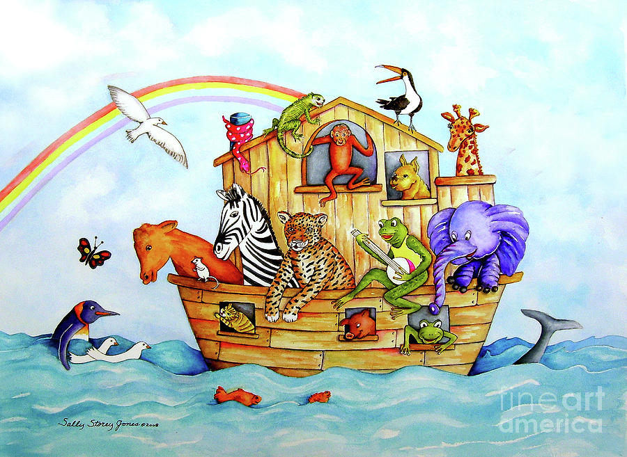 Journey on the Ark Painting by Sally Storey Jones - Fine Art America