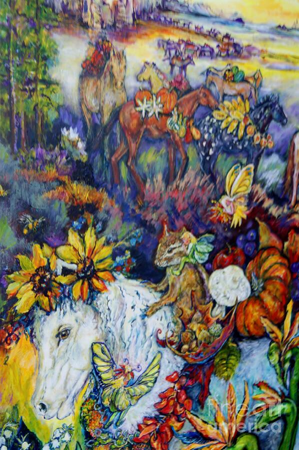 Horse Painting - Journey  by Susan Brown    Slizys art signature name