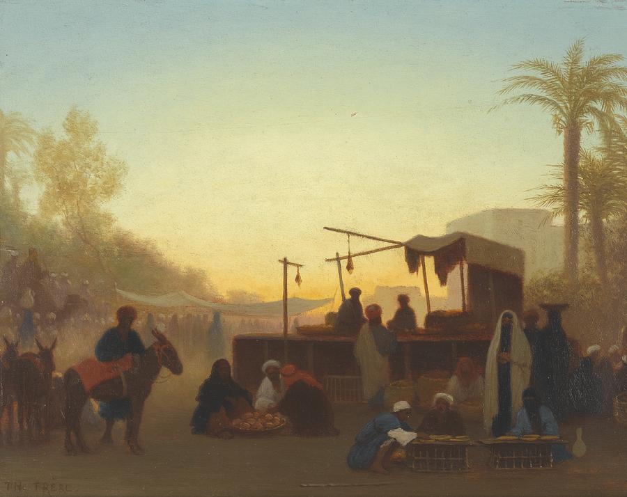 Charles Theodore Frere Painting - Journey to Cairo by Charles Theodore Frere