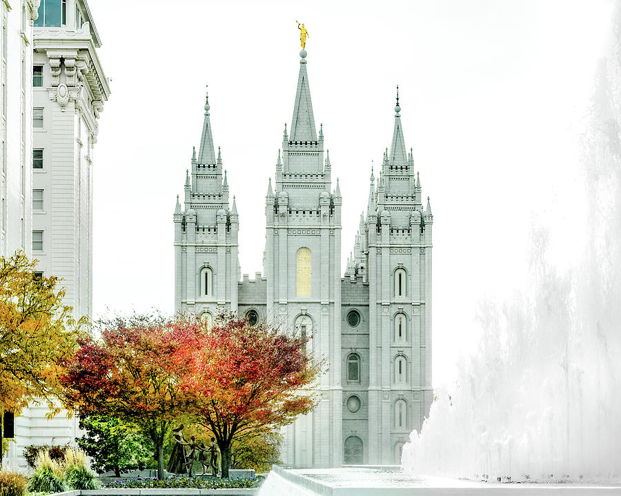 Mormon Temples Photograph - Journey to Eternity by La Rae Roberts