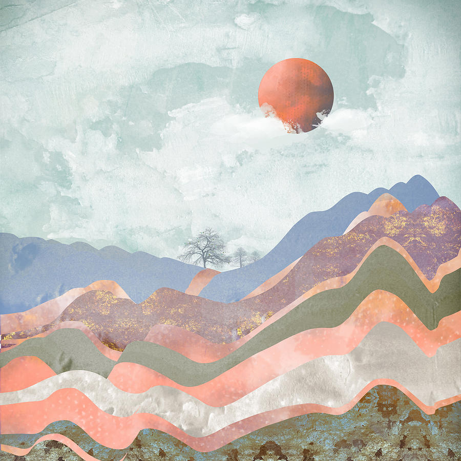 Mountain Digital Art - Journey to the Clouds by Katherine Smit