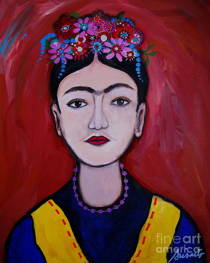 Joven Frida Kahlo Painting