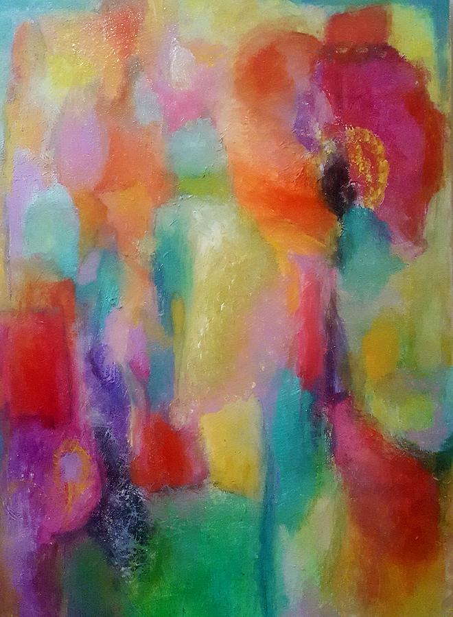Abstract Painting - Joy Awaits Us by Patricia Byron Abstract Painting - Joy Awaits Us by Patricia Byron