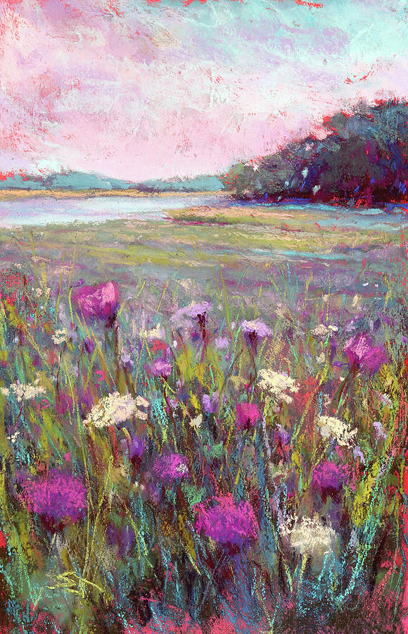 Field Of Flowers Painting - Joy in the Morning by Susan Jenkins
