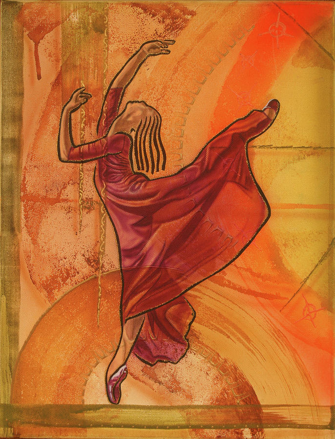 Joy of dancing Painting by Fred Odle