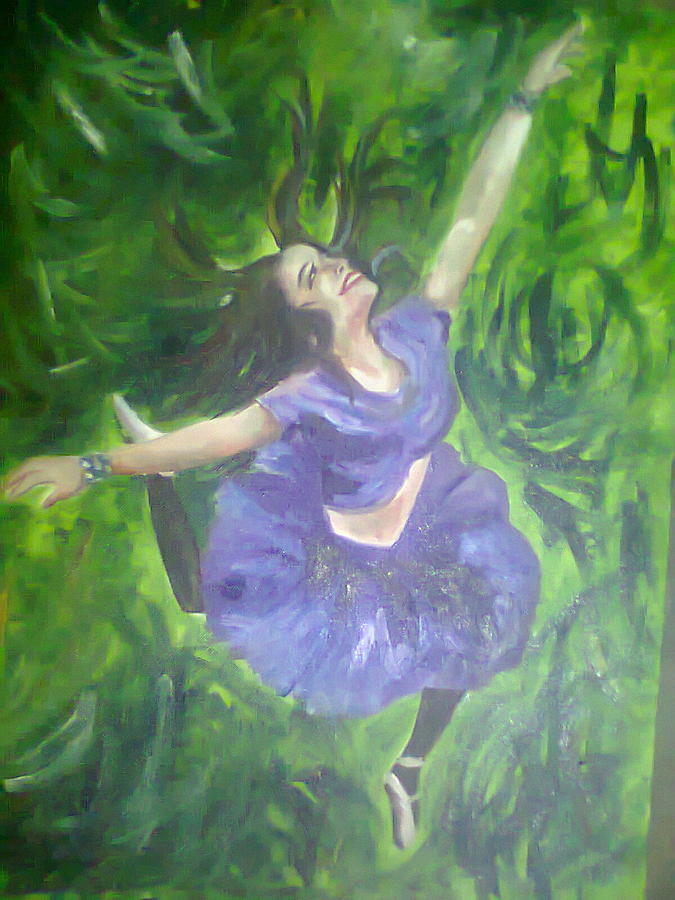 Girl Painting - Joy Of Life by Shanti Zarika