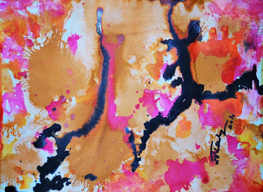 Abstract Painting - Joy of my soul by Sangeeta Malhotra