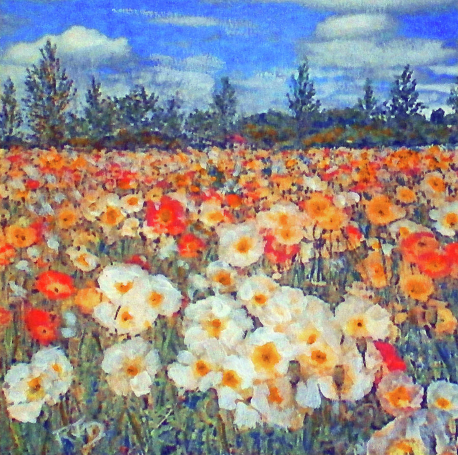 Joy of Poppies Painting by Richard James Digance