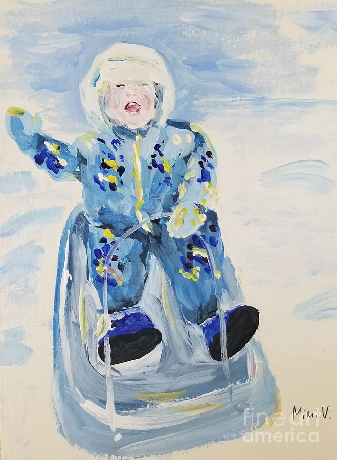 Joy Ride Painting by Maria Langgle